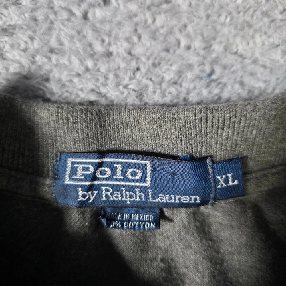 Polo Ralph Lauren Mens XL Polo Shirt Olive Green Short Sleeve Pique Cotton
